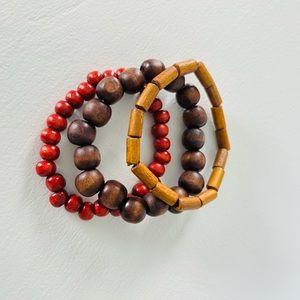 Set of 3 Beaded Bracelets